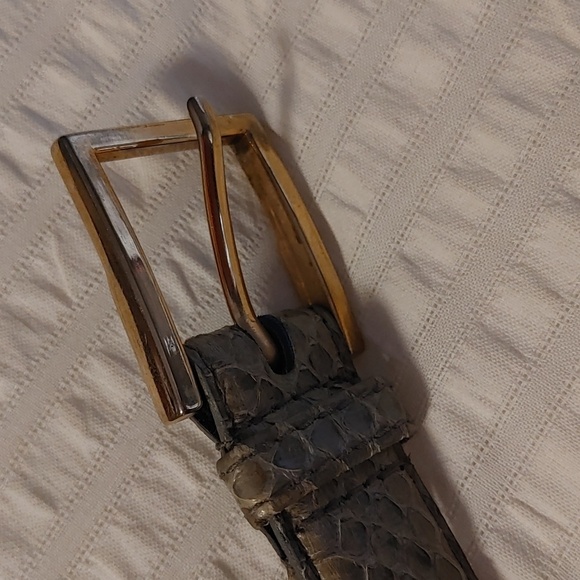 Women's Genuine Snake Skin belt - Picture 4 of 5